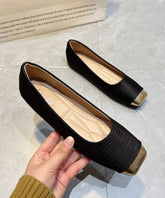 Neu Bequeme Vielseitige Apricot Spleißen Flache Füße Schuhe